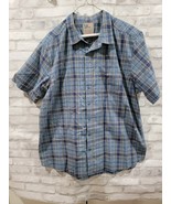 5.11 Tactical Blue Plaid Short Sleeve Snap Button Up Shirt Size Large Fl... - $380.59 MXN