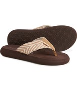 Rocket Dog Spotlight Natural Print Flip Flops Women SZ 7M - $486.32 MXN