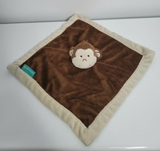 Tiddliwinks Monkey Brown Baby Security Blanket Lovey w Cream Edge - £13.46 GBP