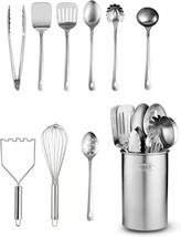 Stainless-Steel Kitchen Utensil Set - 10-piece premium Nonstick &amp; Heat Resistant - $39.58