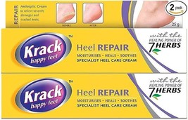 2 X Krack Heel Repair | Ayurvedic Foot Care Cream (25gm X Pack of 2) - £11.82 GBP