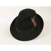 Men's Broner Wool Hat Classic Soft Fedora SCORSESE 73-781 Black image 2