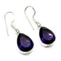 Sterling Silver Handmade Amethyst Earrings - £25.49 GBP