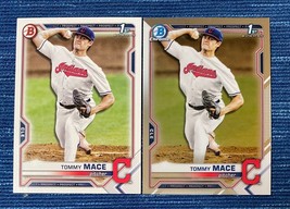 Pair 2021 Bowman Draft &amp; Chrome Tommy Mace #BDC-111 BD-111 Indians Baseball Card - £0.77 GBP