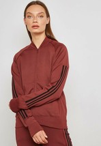 Adidas CZ2942 Id Bomber Knit Track Jacket Relaxed Fit Noble Maroon ( L ) - £118.68 GBP