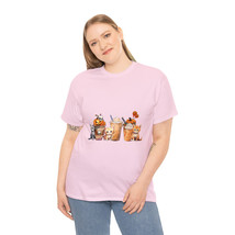 Halloween cats and coffee t shirt women and men funny Unisex Heavy Cotton Tee - £12.67 GBP+