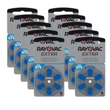 Rayovac Extra Advanced Hearing Aid Batteries Size 675 (1 Box) (60 Batteries) + K - £14.36 GBP