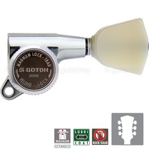 NEW Gotoh SG381-P4N MGT Locking Tuning Keys w/ Keystone Buttons Set 3x3 - CHROME - £112.56 GBP