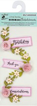 Little Birdie Say It With Roses Embellishment 3/Pk CR67175 - £13.93 GBP