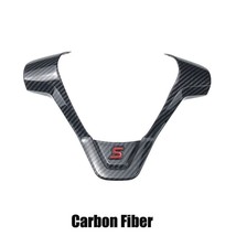 Carbon Fibre Style Steering Wheel Trim Cover For Ford Fiesta MK7 MK7.5 2... - £5.22 GBP+