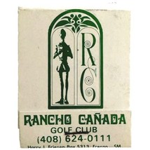 Rancho Canada Laguna Seca Golf Club Vintage Matchbook Monterey CA Unused... - $14.99