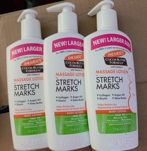 3 Palmer&#39;s Cocoa Butter Massage Lotion Stretch Marks - 8.5 oz Pump (K16) - £20.62 GBP