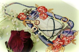 Old lantern cross stitch vintage pattern pdf - Retro Lamp cross stitch fairy  - £9.15 GBP
