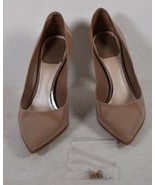Christian Dior Womens Patent Leather Pump Classic Heels Beige 35.5 Italy - $271.65 CAD