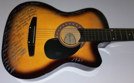 Trini Lopez Signed Acoustic Guitar W/ If I Had A Hammer Lyrics Freedom Song Jsa - £783.36 GBP
