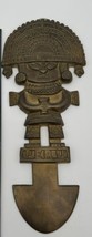 Vintage Brass Peruvian Tumi Figurine God Wall Hanging Ceremonial Blade A... - $12.19