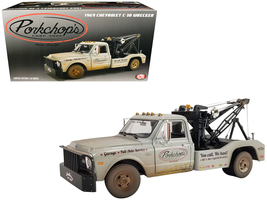 1969 Chevrolet C-30 Wrecker Tow Truck "Porkchop's Chop Shop" Silver Metallic (We - $139.95