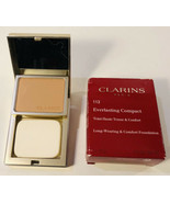 READ Clarins Everlasting Compact Long-Wearing &amp; Comfort Foundation #113 ... - £17.56 GBP