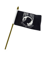 U.S. Navy Flag 4&quot;x6&quot; Desk Table Gold Staff - £4.62 GBP