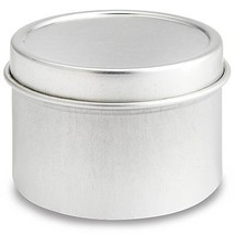 Perfume Studio 2 Oz. Deep Metal Tins - Solid Lid - £4.19 GBP