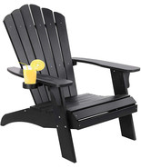 Polystyrene Adirondack Chair - Black - £175.54 GBP