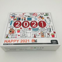 Happy 2021 Jigsaw Puzzle 1000 Piece 28&quot; x 20&quot; Memories of 2021 Masks TP ... - £12.59 GBP
