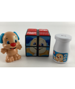 Fisher Price Laugh &amp; Learn Baby Toy Lot Puppy&#39;s Activity Cube Figure Mag... - $28.60 CAD