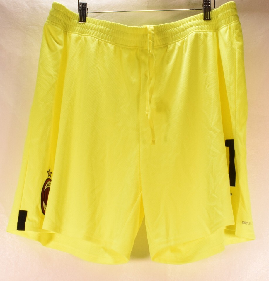 Puma Mens AC Milan1899 Soccer Shorts Neon Yellow 2XL Item image 2
