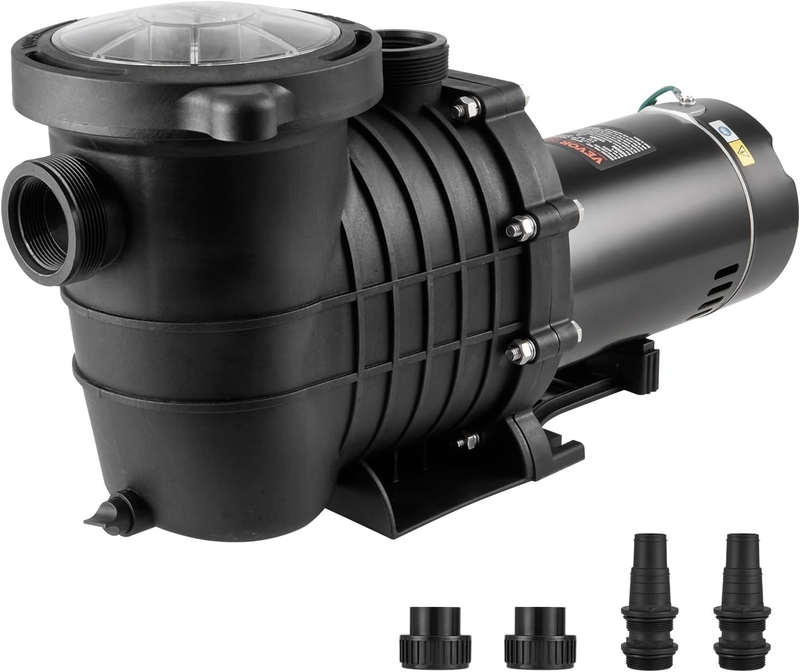VEVOR above Ground Pool Pump, 2 HP Single-Speed Operation Pump with 110 ... - $300.94