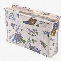 YarnBloom Tote: Stylish Knitting &amp; Crochet Organizer with Zipper, Wooden Handle, - £49.39 GBP