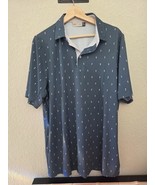 Kjus Polo Shirt All Over Print Pattern Mens Extra Large (54) Golfer Print  - $35.72 CAD