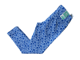 NWT Old Navy Pixie in Blue White Floral Print Mid-Rise Stretch Crop Pants 2 - £11.10 GBP