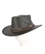 Real Australian Kangaroo Leather hat Made in Australia Crushable Water R... - $89.95
