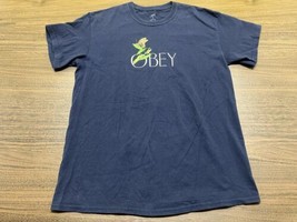OBEY Propaganda Worldwide “Caterpillar/Butterfly” Men’s Blue Shirt - Medium - £11.78 GBP