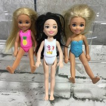 Barbie Little Sister Chelsea Size Fashion Dolls Modern Lot Of 3 Mattel - $15.84