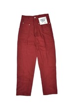 Vintage French Toast Jeans Womens 4 27x28 Red High Waist Tapered 90s Retro - £26.45 GBP