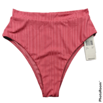 NWT Raisins Womens Beach Cove High Waist Bikini Swimsuit Bottom Small Pink - £15.61 GBP