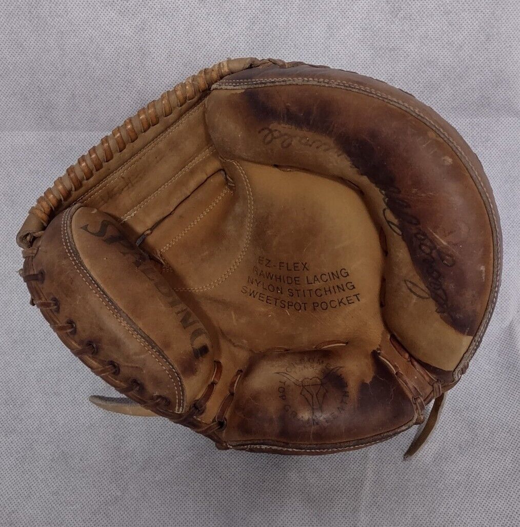 Vintage Spalding Catcher's Mitt George Mitterwald 42-7235 1970's - $46.95