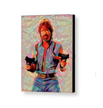 Framed Chuck Norris Guns Abstract 8.5X11 Art Print Limited Edition w/sig... - $19.19
