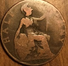 1925 Uk Gb Great Britain Half Penny Coin - £1.37 GBP