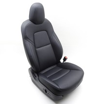 2017-2020 Tesla Model 3 Front Right Passengers Black Leather Heated Seat... - £458.99 GBP