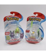 Pokemon Battle Figure Pack Set of 2 Larvitar &amp; Morpeko  &amp; Sir Fetch&#39;d  NEW - £21.79 GBP