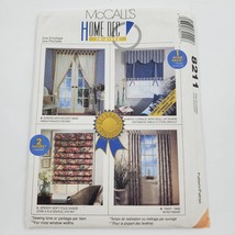 McCalls Sewing Pattern 8211 UnCut Home Dec In A Sec Valences in 2 Hours Complete - $6.89