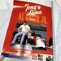 Al Unser Jr Indy Car Tony Lama Boots 16”x22”  Advertising Poster Vintage - £9.41 GBP