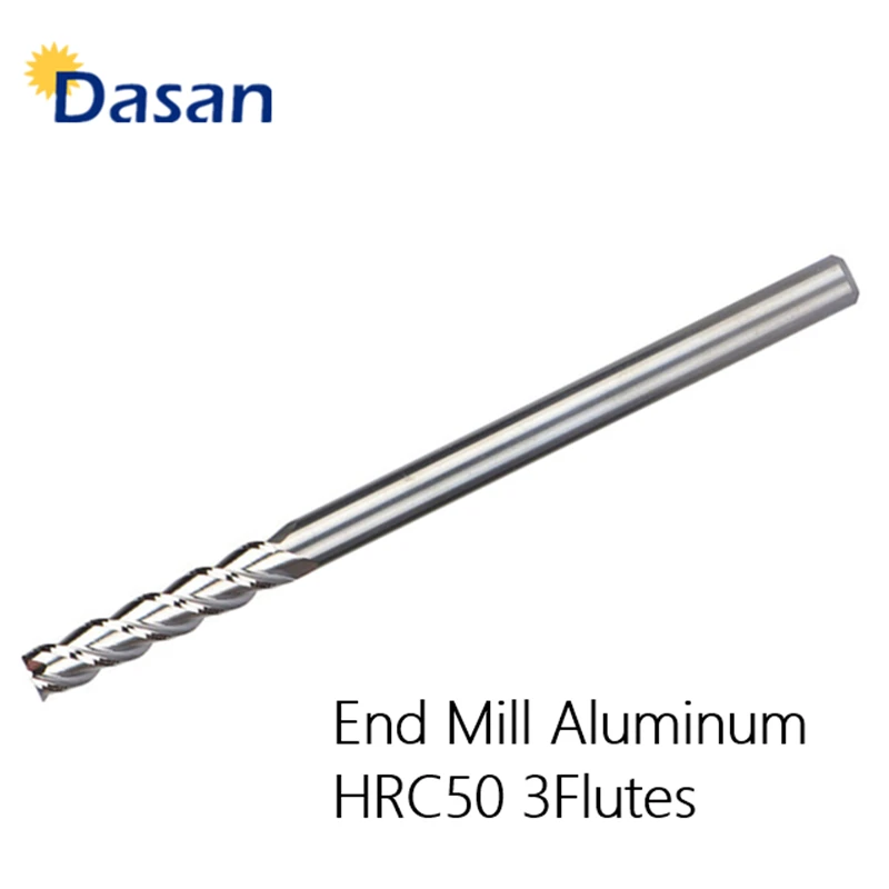 1Pcs End Mills Aluminum 4mm 6mm 8mm 3Flute Mill Cutter Extra Long 75mm 100mm HRC - £138.33 GBP