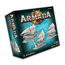 Armada Orcs Starter Fleet Mantic Fantasy Naval Warfare Black Seas - $93.50