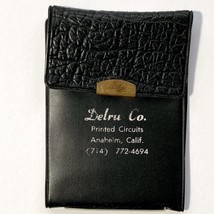 Vintage Delru Co Calif Printed Circuits Advertising Wallet/Picture/Credi... - £19.88 GBP