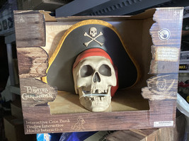 Disney Parks - Pirates of the Caribbean Interactive Bank - Talking Skull... - $71.25