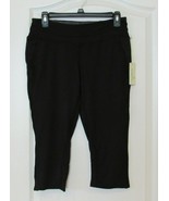 NWT Tangerine Activewear Capris Black/Black    Women&#39;s Sz S or L SUPER SOFT - $24.30