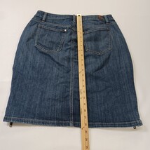 Simply Vera Verawang RN#73277 Women's Blue Zipper Accents Denim Skirt Size 10 image 5